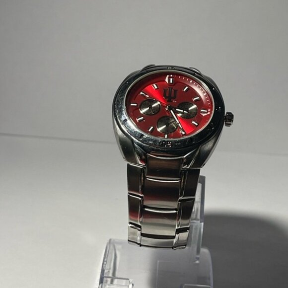 Indiana Hoosiers NCAA Stainless-steel Chronograph Men's Watch by Fossil NEW - Picture 8 of 10